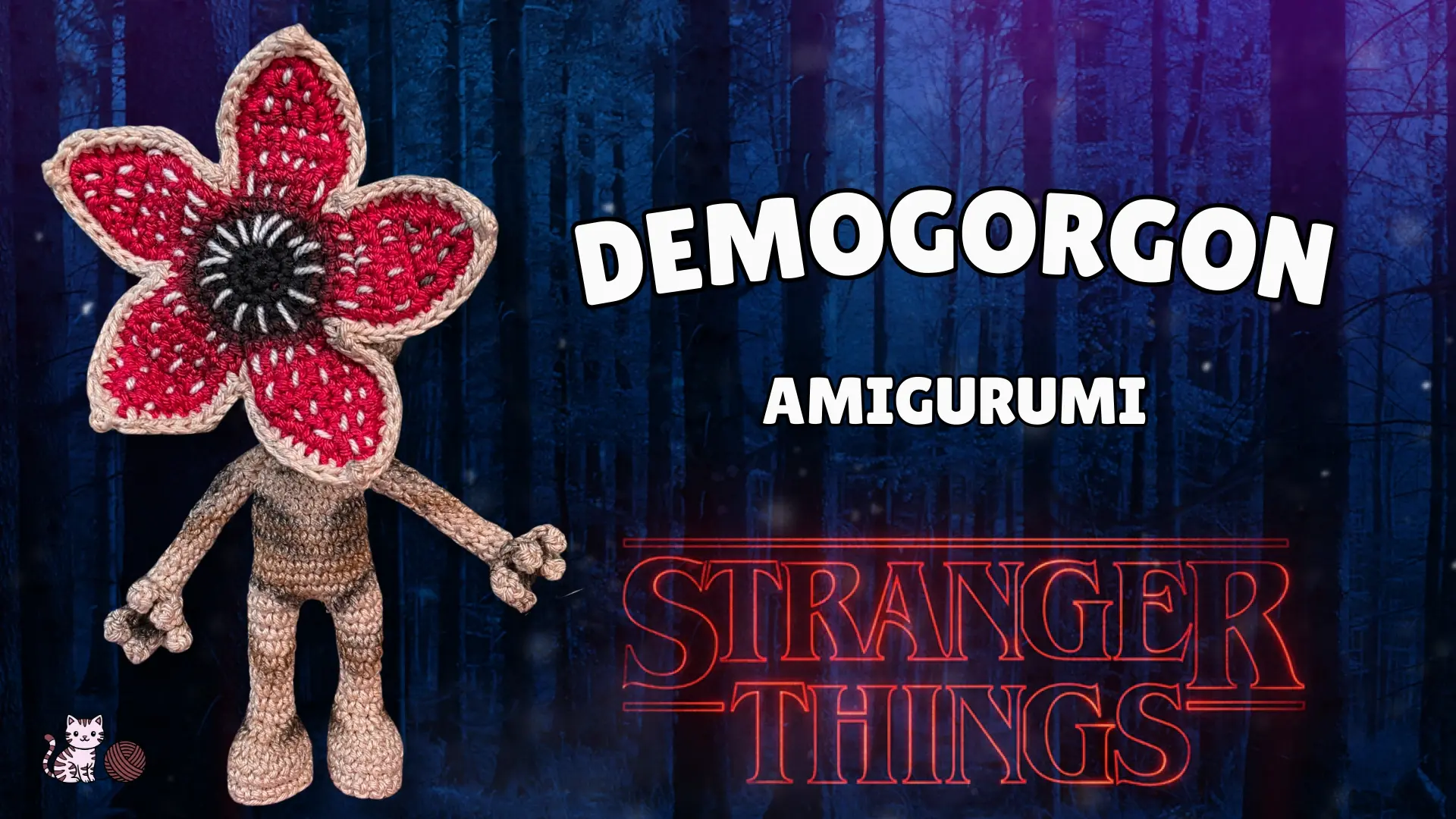 Patrón Demogorgon Amigurumi | Cabeza Articulada y Pétalos (Parte 1) (Con Video) 1 Patrón Demogorgon Amigurumi | Cabeza Articulada y Pétalos (Parte 1) (Con Video)